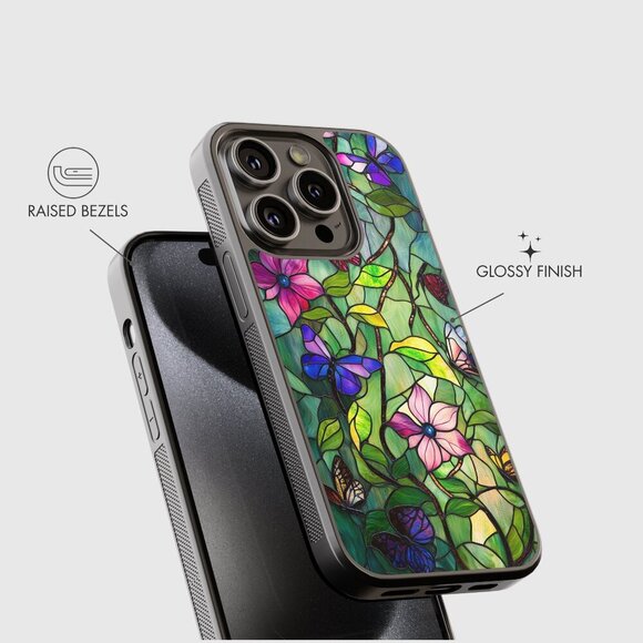 Floral Phone Cover – iPhone 16, 15 Pro, 14, Galaxy S25, S24, S24 Ultra, Pixel 9 - Picture 3 of 9